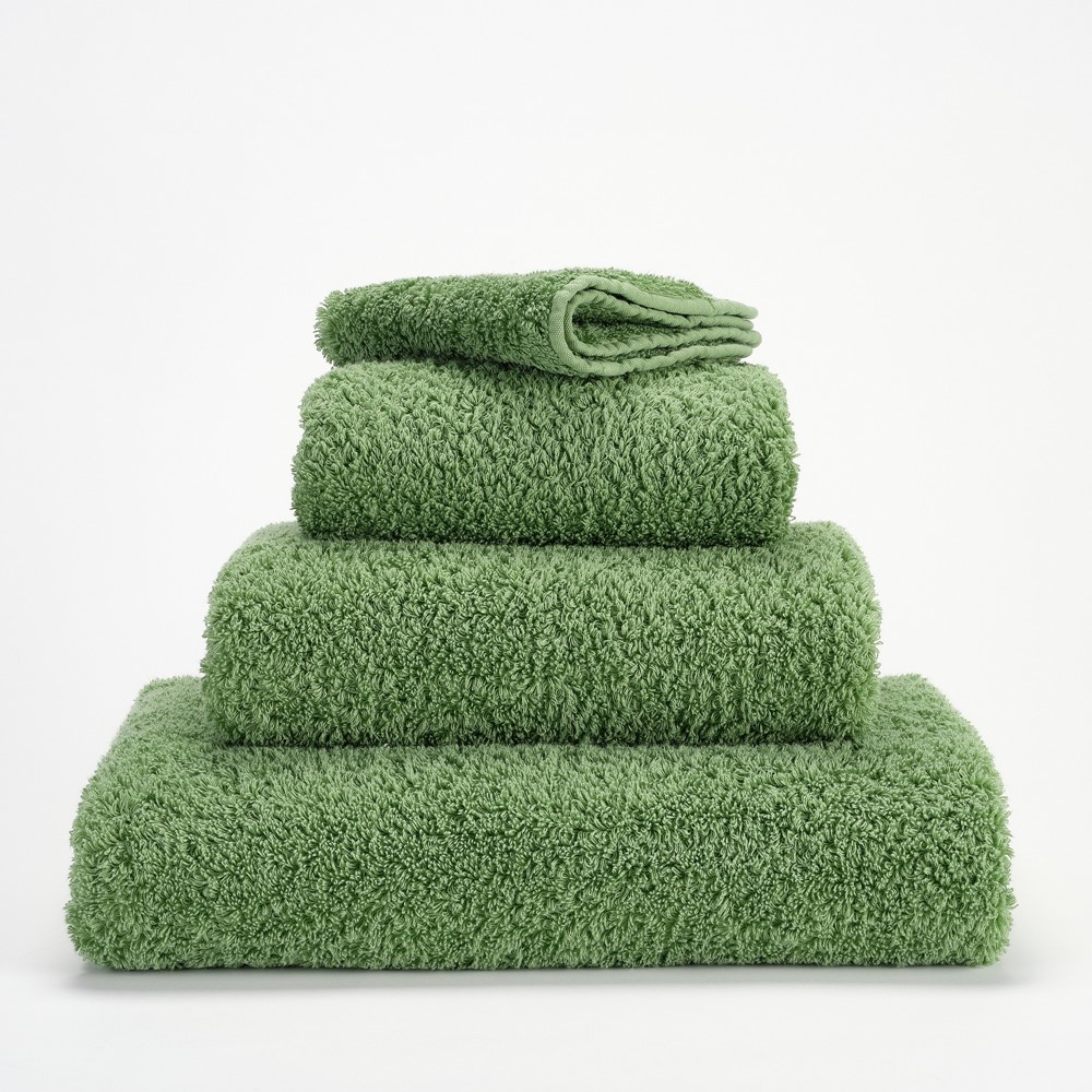 Super Pile Plain Bathroom Towels by Designer Abyss & Habidecor 205 in Forest Green